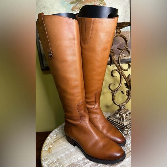 EUC Sam Edelman “Penny” Riding Boot Whiskey” Size 6/6.5 (fits me like a snug 7) - Picture 2 of 13
